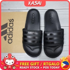 ✆ KASAI New Original Adidas Adillete Slides for Men and Women Triple Black white Slipper High quality
