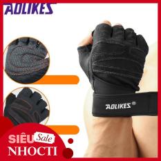 Găng tay thể hình bảo vệ cổ tay khi tập gym, tập tạ AOLIKES