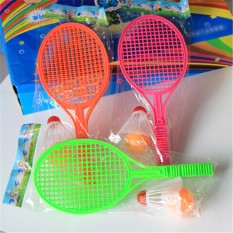 Fashion Bộ vợt tennis cầu lông ngoài trời cho trẻ em Đồ chơi giáo dục thể thao cha mẹ và con cái