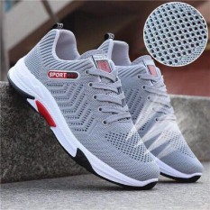 (Kèm Video) Giày Sneaker Nam Kiểu Dáng Trẻ Trung – Sport Abuuu Có 2 Màu Xám Và Đen – B End T Shop