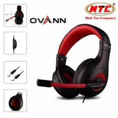 Tai nghe chụp tai Ovann X4 – loai on ear (Đen đỏ) – Nhất Tín Computer