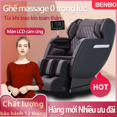 [Trả góp 0%] Ghế massage máy mát xa KAIMEIDI KM-Q9SL đa năng thông minh túi khí đầu mát xa cơ học 3D trục ghế SL (Màu đen phối vàng kim)