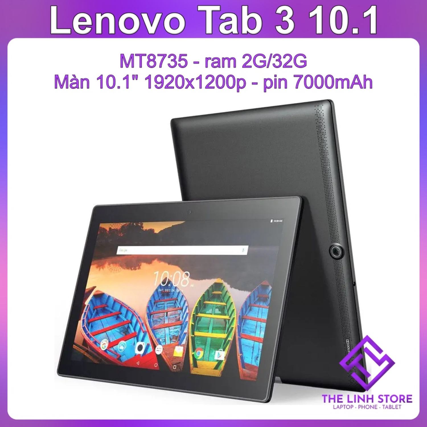 Máy tính bảng Lenovo Tab 3 màn 10 inch FullHD – có tiếng Việt