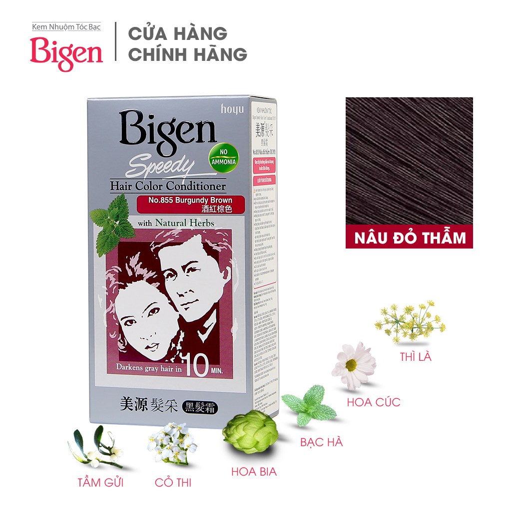 Thuốc nhuộm dưỡng tóc phủ bạc thảo dược Bigen Conditioner Thương hiệu Nhật Bản 80ml dạng kem