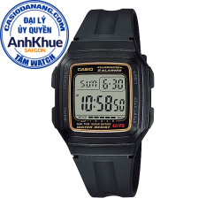 Đồng hồ nam dây nhựa Casio Standard chính hãng Anh Khuê F-201WA-9ADF