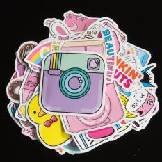 [Nhập ELJAN11 giảm 10%, tối đa 200k, đơn từ 99k][M1] Sticker dán Hồng Pastel | hình dán cute pink VSCO mẫu mới 2020 chống nước lâu phai trang trí laptop macbook mũ bảo hiểm đàn guitar ukulele xe máy xe đạp