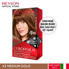 Nhuộm tóc thời trang thương hiệu số 1 tại Mỹ Revlon Colorsilk 3D Keratin cho tóc bóng mượt và óng ánh 120ml