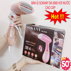 BÀN LÀ HƠI NƯỚC CẦM TAY SOKANY SK – 3060 CAO CẤP, CÔNG SUẤT 1500W, BÀN ỦI HƠI NƯỚC SONAKY MẪU MỚI 2020