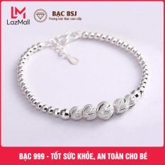 Vòng tay, lắc tay bạc cho bé, Bạc 999 an toàn tốt cho sức khỏe bé. Bạc BSJ