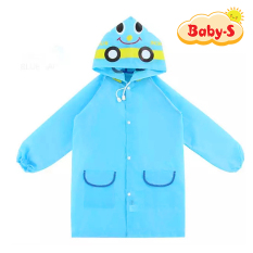 Áo mưa trẻ em xuất Nhật cho bé 2-7 tuổi chất poly dày dặn không thấm nước hình thú vui nhộn đủ màu sắc xinh xắn Baby-S– SAM001