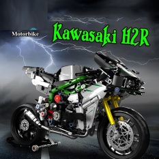 Đồ Chơi Lắp Ráp Mô Hình Xe Moto Kawasaki Ninja H2r 998cc 672003 Với 858 Chi Tiết, Phiên Bản Cao Cấp Tỉ Lệ Tỉ Lệ 1:8
