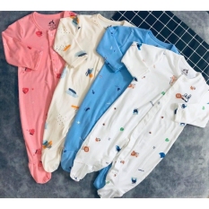 Body dài liền tất chất liệu cotton ấm áp cho bé mặc thu đông hàng cao cấp (3-15kg)