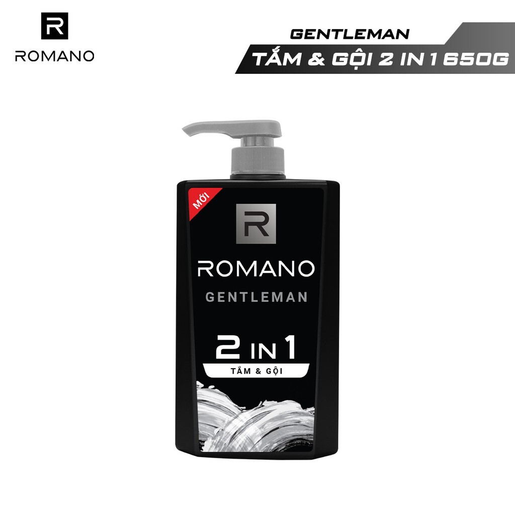 Tắm gội 2 trong 1 Romano Gentleman 650g