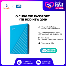 [FREESHIP – BẢO HÀNH 3 NĂM] Ổ cứng WD Passport 1TB HDD new 2019 l Tặng túi và hộp đựng chống sốc l HÀNG CHÍNH HÃNG