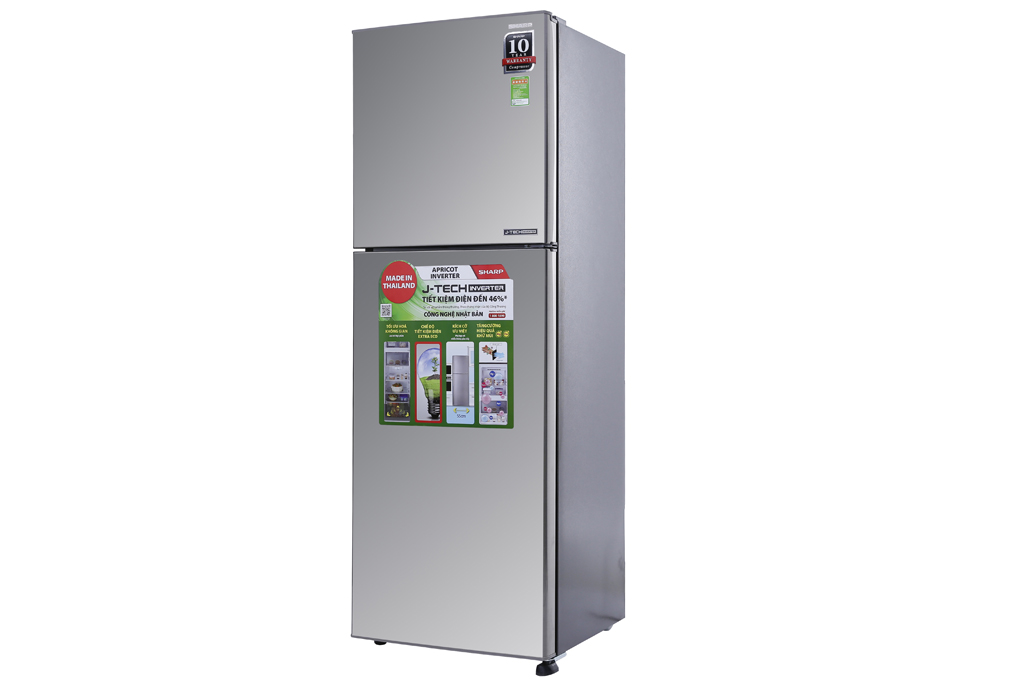 [Giao tại HCM] Tủ lạnh Sharp Inverter 224 lít SJ-X251E-SL - Inverter tiết kiệm điện. Công nghệ kháng khuẩn khử...