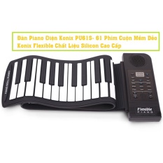 Đàn Piano Điện Konix PU61S- 61 Phím Cuộn Mềm Dẻo Konix Flexible Chất Liệu Silicon Cao Cấp- Roll Up Piano