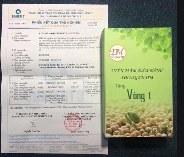 (có quà) viên mầm đậu nành tăng vòng 1 collagen dm 100gram