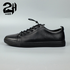 Giày nam snecker, thể thao da bò, phong cách hàn quốc 3 màu đen, xanh, trắng SHOES 2H 2H- 69