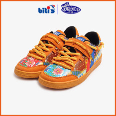 Giày Thể Thao Trẻ Em Biti’s Hunter Street JUNIOR x Vietmax Hanoi Culture Patchwork – Old Wall Yellow DSBH00500NAU (Nâu)