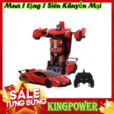 Đồ Chơi Xe Điều Khiển Biến Hình Robot 33A KINGPOWER – 2 Màu Cam Và Đỏ, Nhựa Cao Cấp Siêu Cứng, Chơi 2 Chế Độ, Biến Hình Robot Quay 360 độ – Đồ Chơi Ô Tô Biến Hình Robot, Đồ Chơi Xe Điều Khiển Từ Xa