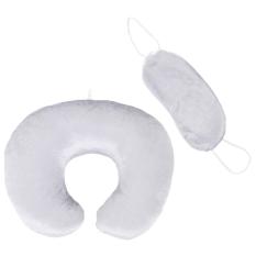 Combo Gối Cổ và Bịt Mắt Du Lịch Màu Trơn THIVI – Giúp Cổ Đỡ Mỏi, Cho Bạn Thoải Mái Khi Đi Tàu Xe