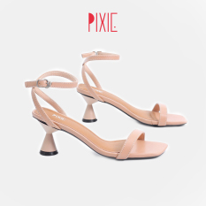 Giày Sandal Cao Gót 5cm Đế Tròn Đồng Hồ Cát Pixie X471