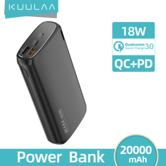 【50% OFF Voucher】KUULAA Ngân hàng điện KUULAA Đầu ra USB kép 20000mAh Dung lượng lớn Màn hình kỹ thuật số mỏng và di động Pin bên ngoài cho điện thoại di động Xiaomi Mi