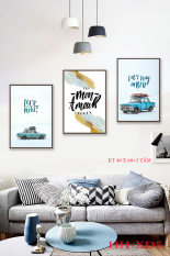 Set bộ 3 tranh treo tường Tâm House chất liệu mới canvas thiết kế bắt mắt đa dạng mẫu mã