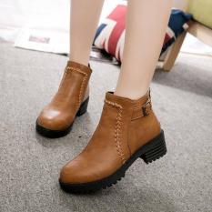 GIÀY BOOT NỮ DA TRƠN – BỐT NỮ CỔ CAO – KHÓA KÉO – BOOT NỮ DÁNG ĐẸP