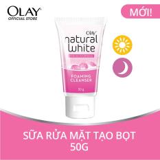 Sữa rửa mặt tạo bọt Olay Natural White Foaming Cleanser 50g