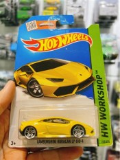 HW Basic Lamborghini Huracan LP 610-4 Yellow – Xe mô hình đồ chơi Hot Wheels chính hãng tỷ lệ 1:64