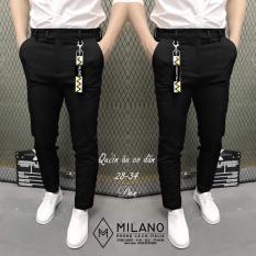 QUẦN KAKI NAM KIỂU DÁNG TÂY ÂU MỊN MÀNG CO GIÃN TỐT PI FASHION (ĐEN)