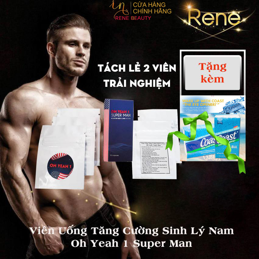 Tăng cường sinh lý nam-2 Viên trải nghiệm Oh Yeah 1 Super Man [Giải pháp giúp tăng sinh lực phái...