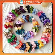 Cột Tóc Vải Scrunchies ( Lụa Siêu Mịn )