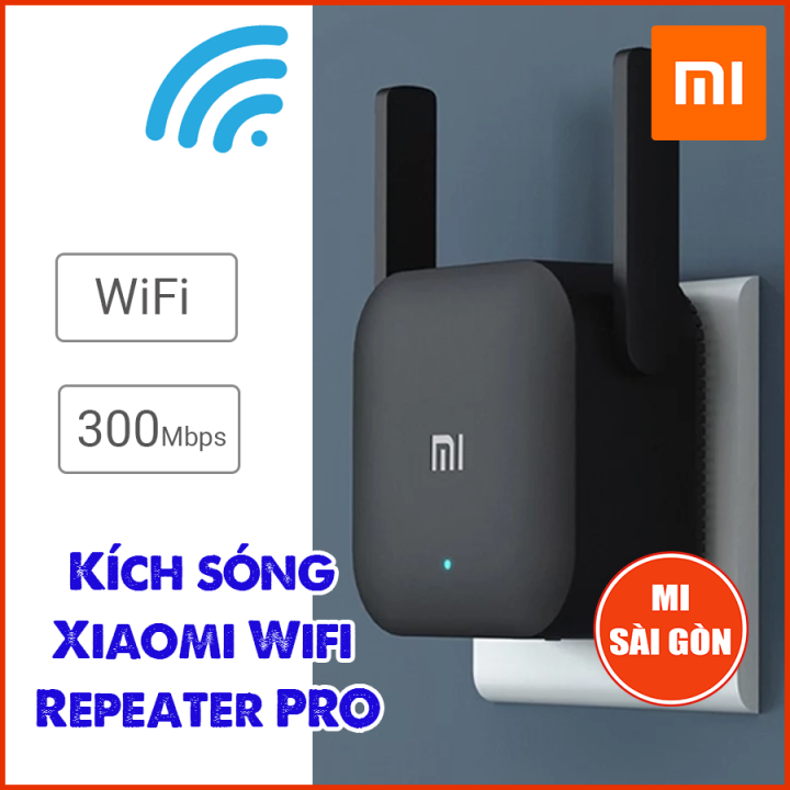 Kích sóng Wifi Xiaomi Repeater Pro dùng cho mạng 2.4Ghz