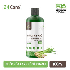 [FDA Verified] Nước rửa tay khô tinh dầu Sả Chanh 24Care – Có chứng nhận diệt khuẩn 99,9% ĐẠT TIÊU CHUẨN FDA HOA KỲ