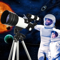 Kính viễn vọng thiên văn 70300 ngắm trăng sao rõ nét, du lịch, dã ngoại giá rẻ mini – Kính khúc xạ cho bé ngắm bầu trời
