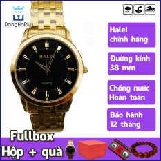 Đồng hồ nam giá rẻ Halei 502 hàng chính hãng cao cấp, dây thép kim loại không gỉ, chống nước hoàn toàn, tắm, đi mưa, bơi lội thoải mái TẶNG HỘP + 2 PIN AG04 + VÒNG PHONG THỦY