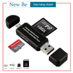 【New Be】USB 2.0 + OTG Micro SD / SDXC Bộ đọc thẻ TF Bộ điều hợp đa chức năng U Đĩa PC Điện thoại Bộ đọc thẻ nhớ