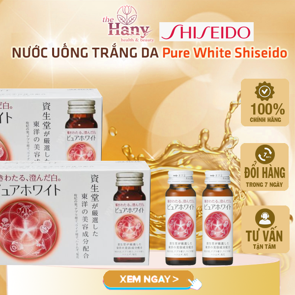 Nước uống trắng da Shiseido Pure White Nhật Bản