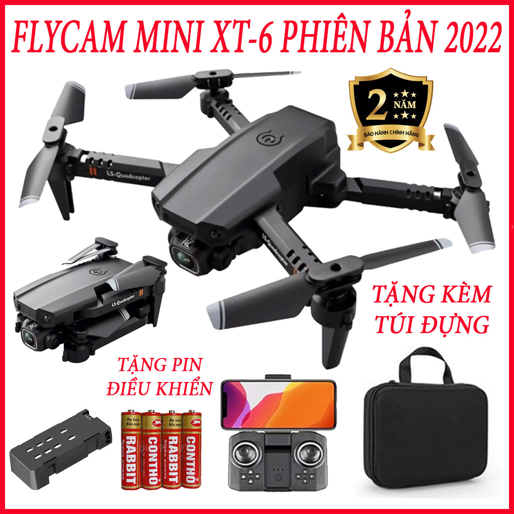 Flycam mini, máy bay điều khiển từ xa có camera, flycam mini XT6 giá rẻ, fly cam cao cấp, máy...