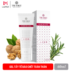 Gel tẩy tế bào chết Truesky chiết xuất trà xanh dùng được cho mặt và toàn thân 60ml – Scrub Gel