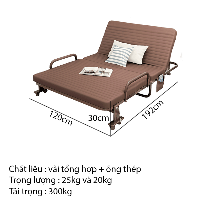 Ghế Sofa - Giường Hàn Quốc, có thể gấp gọn, tiện ích 1m2 x1m92