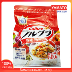 Ngũ Cốc Trái Cây Calbee Màu Đỏ 800g Nhật Bản, Ngũ Cốc Giảm Cân, Ngũ Cốc Ăn Kiêng, Ngũ Cốc Ăn Liền, Ngũ Cốc Ăn Sáng, Ngũ Cốc Hoa Quả Sấy Khô