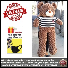 Gấu bông Teddy cao cấp 3 loại size 1,8m khổ vải (gấu cao 1,6m) 1,6m khổ vải (gấu cao 1,4m) và size1,4m khổ vải (gấu cao 1,2m) Màu nâu xám khói, màu hồng, màu vàng, kem, tím VNXK, quà tặng an toàn cho trẻ và người thân