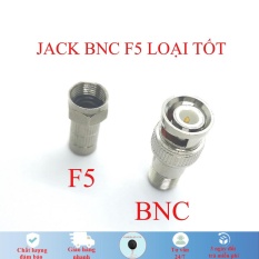 Jack BNC F5 loại tốt, giắc tín hiệu cho camera, cáp đồng trục, đầu ghi hình camera