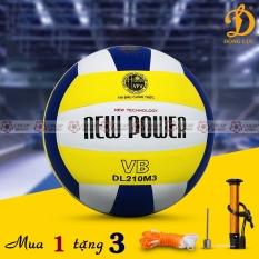 Bóng Chuyền Động Lực New Power DL 210M3 (Tặng bơm mini, kim và lưới bóng)