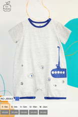 JS043 Body cộc tay La Pomme Đại dương xanh Ghi