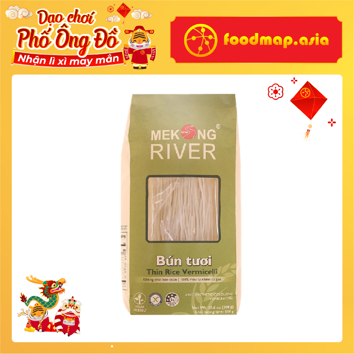 Bún Tươi Dạng Khô- 300g - Mekong River Foods - Foodmap