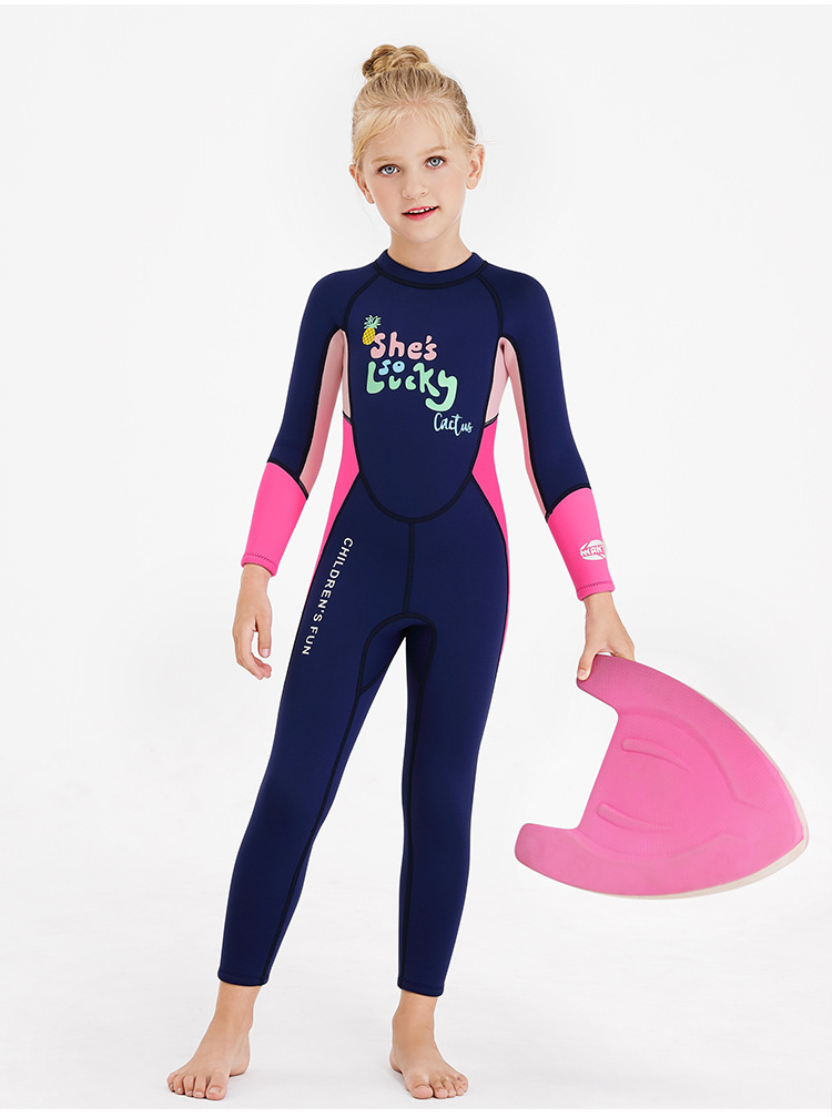[HCM]Đồ bơi bé gái full body liền thân giữ nhiệt Neoprene 2.5mm